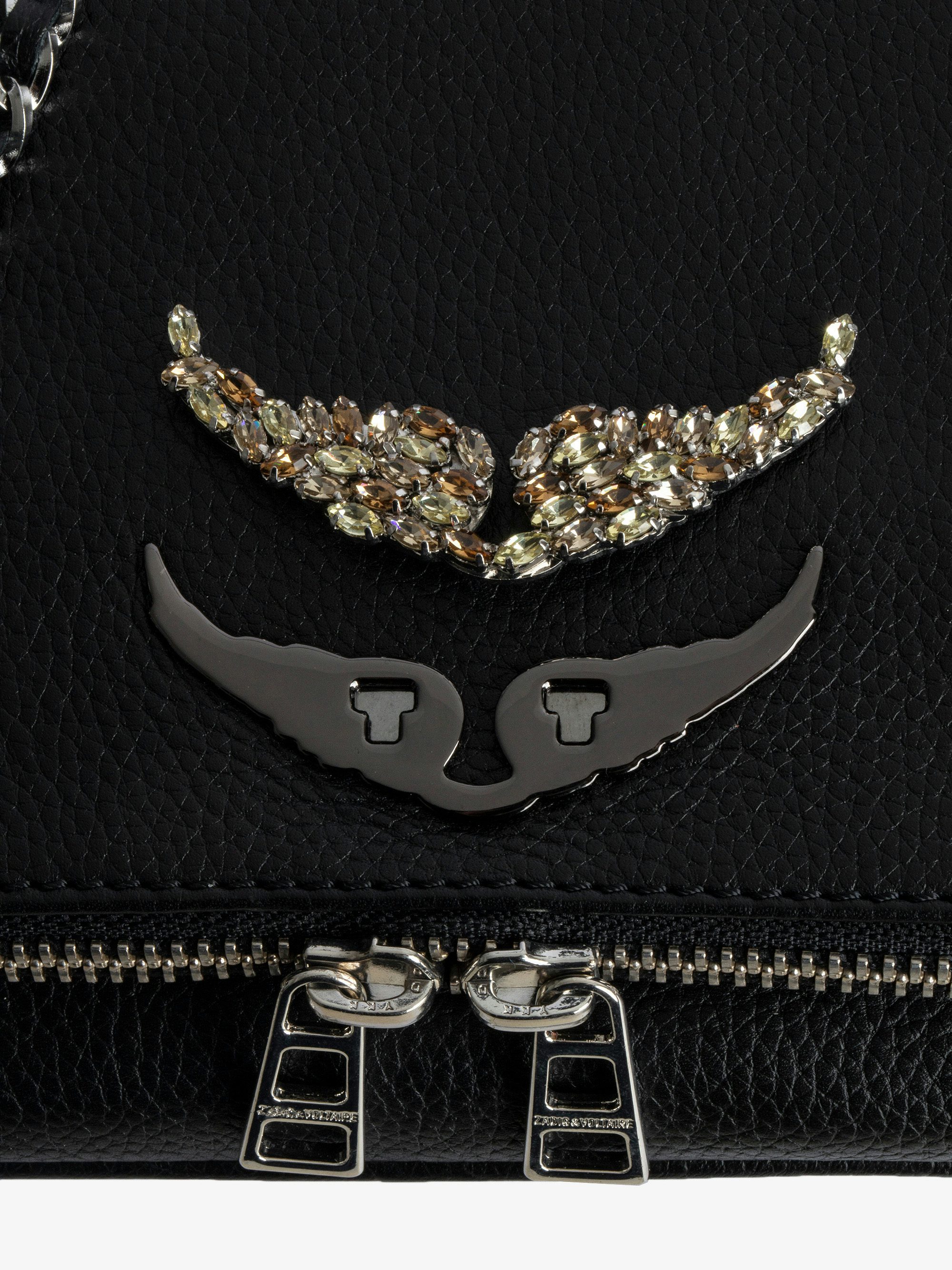 Charm Swing Your Wings Strass - Charm ailes à clipser sur un sac Swing your Wings, conçu pour personnaliser exclusivement cette gamme de sacs.